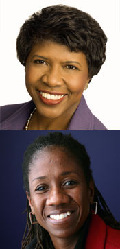 Photos of Gwen Ifill and Sherrilyn Ifill