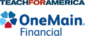 Teach for America-Baltimore and OneMain Financial logos 